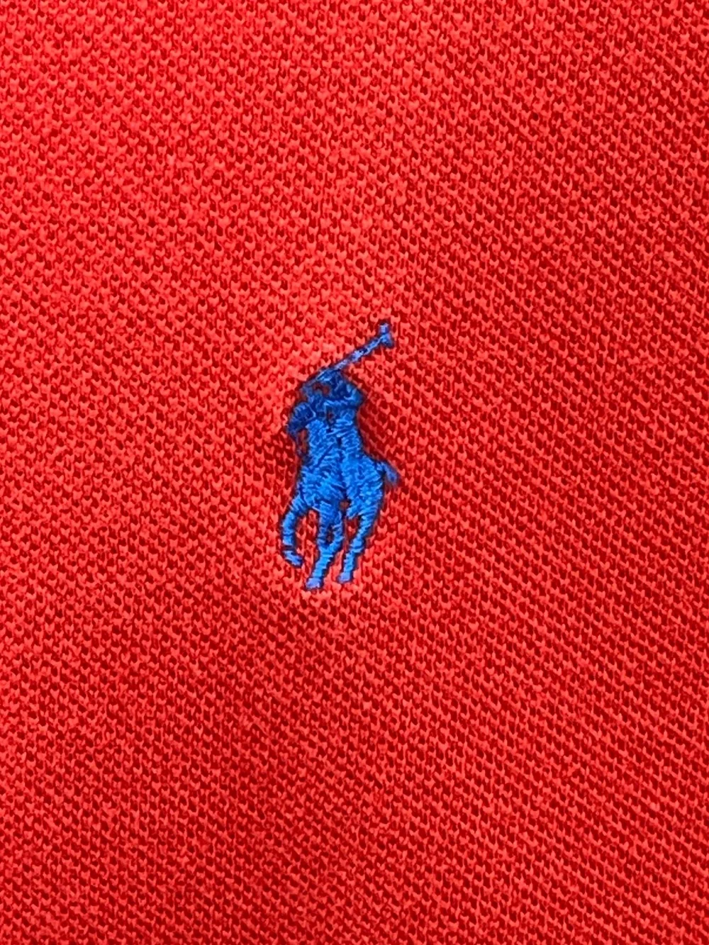 Polo Ralph Lauren Mens Red Blue Pony Pique Short Sleeve Cotton Polo Shirt XXL